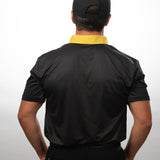 Men's Virtue Black and Yellow Polo